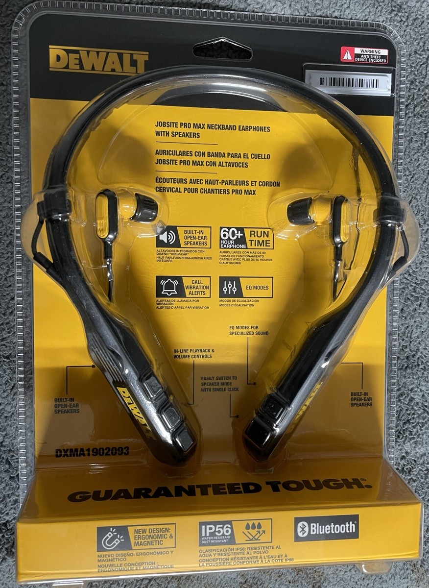 DEWALT DXMA1902093 Jobsite Pro Max Neckband Earphones