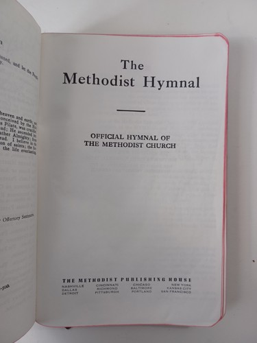 The Methodist Hymnal - Genuine Leather Bound Copyright 1932, 1935, 1939 VTG - Picture 9 of 15