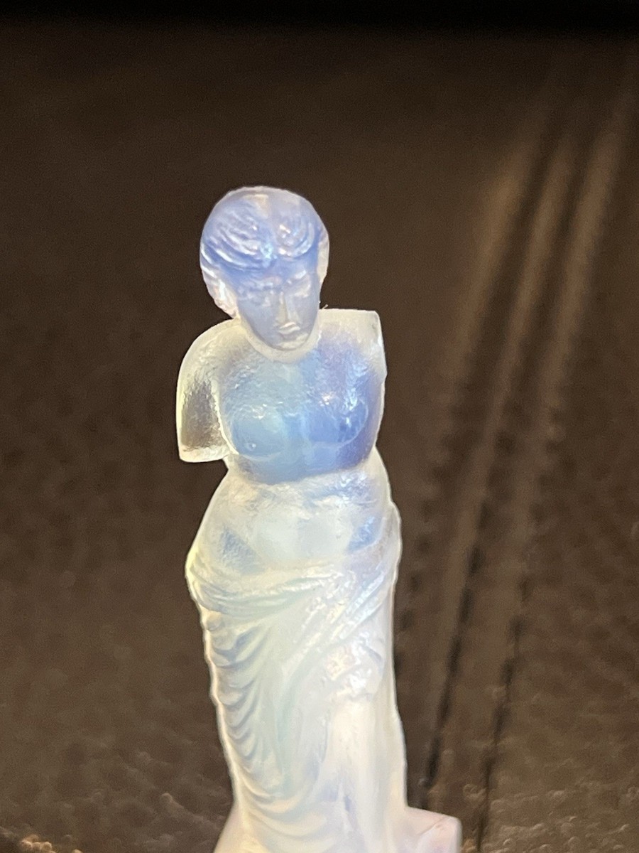 1930s Sabino France Signed Opalescent Nude women Art Glass