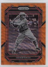 2023 Panini Prizm Orange Wave Prizm 37/50 Heinie Groh #232 0ud4