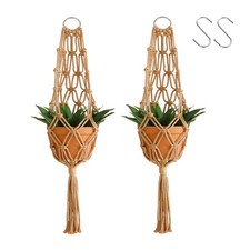 Hanging Macrame Planter for Indoor Plants Large Boho Wall Basket Holder