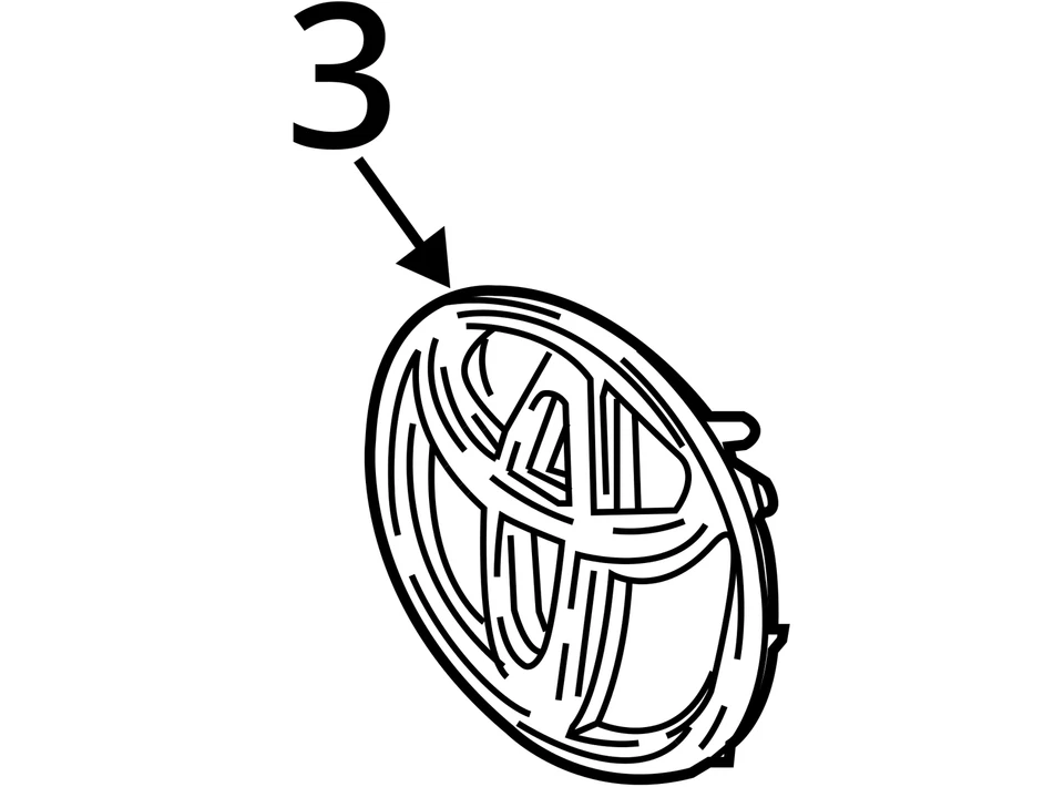 2016-2018 Toyota C-HR Front Grille Emblem Logo Radar OEM 53141-42020 Foto 4 de 4