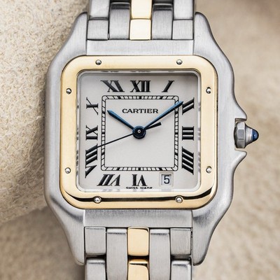 Cartier Panthere 27mm Medium Steel 18k Gold Unisex Quartz Watch