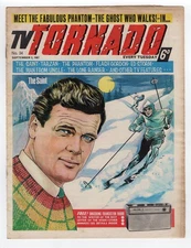 1967 CITY MAGAZINES TV TORNADO #34 GREEN HORNET, FLASH GORDON,TARZAN RARE KEY UK