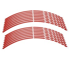 aqxreight Reflective Wheel Rim Stripe Decal, 16pcs Bike Motorcycle 16-18inch ...