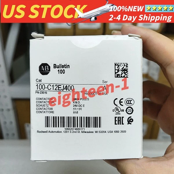 Brand NEW Allen-Bradley 100-C12EJ400 Contactor Free Shipping