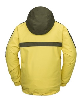 Volcom Longo 20K Pullover Men's Winter Jacket, Dark Yellow, Large
