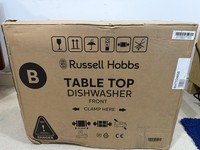 Russell Hobbs RHTTDW6B Table Top Dishwasher 6 Place Settings Black – New Unused