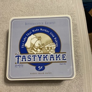 Tastykake Butterscotch Krimpet Advertising Tin Bakery Theme Reproduction