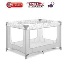 Zodiak Portable Playard, Compact for Travel, Carry Bag, C Grey