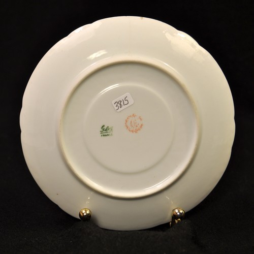 GDA Ch Field Haviland Limoges Cream Soup Bouillon Pink Rose Garland Gold 1937-41 - Picture 17 of 24
