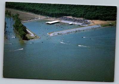 Postcard Aerial View Golconda Marina IL 1980s 4x6 V21