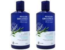 Avalon Organics Therapy Thickening Shampoo, Biotin B-Complex, 14 Oz, Pack of 2