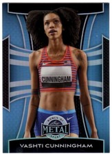 2025 Leaf Metal Women of Sport #129 Vashti Cunningham blue #1/8