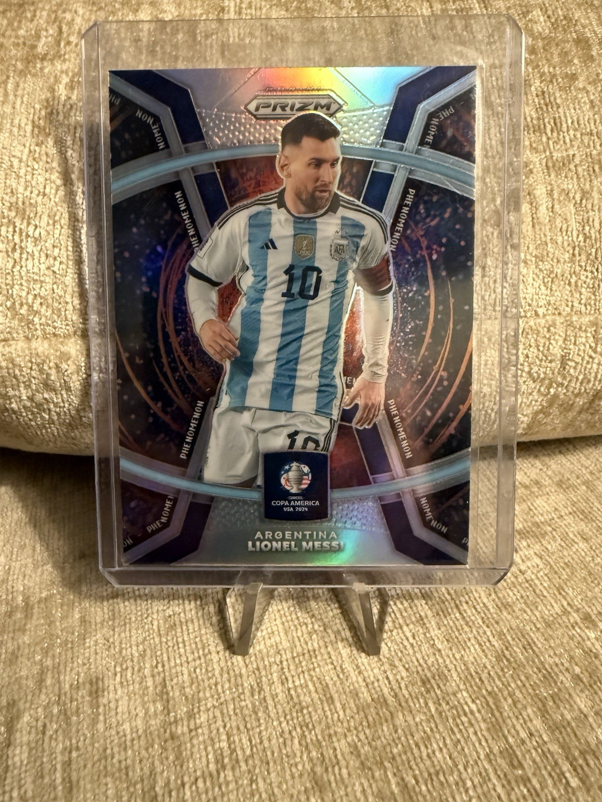 2024 Panini Copa America Lionel Messi SILVER Prizm Phenomenon Argentina #15