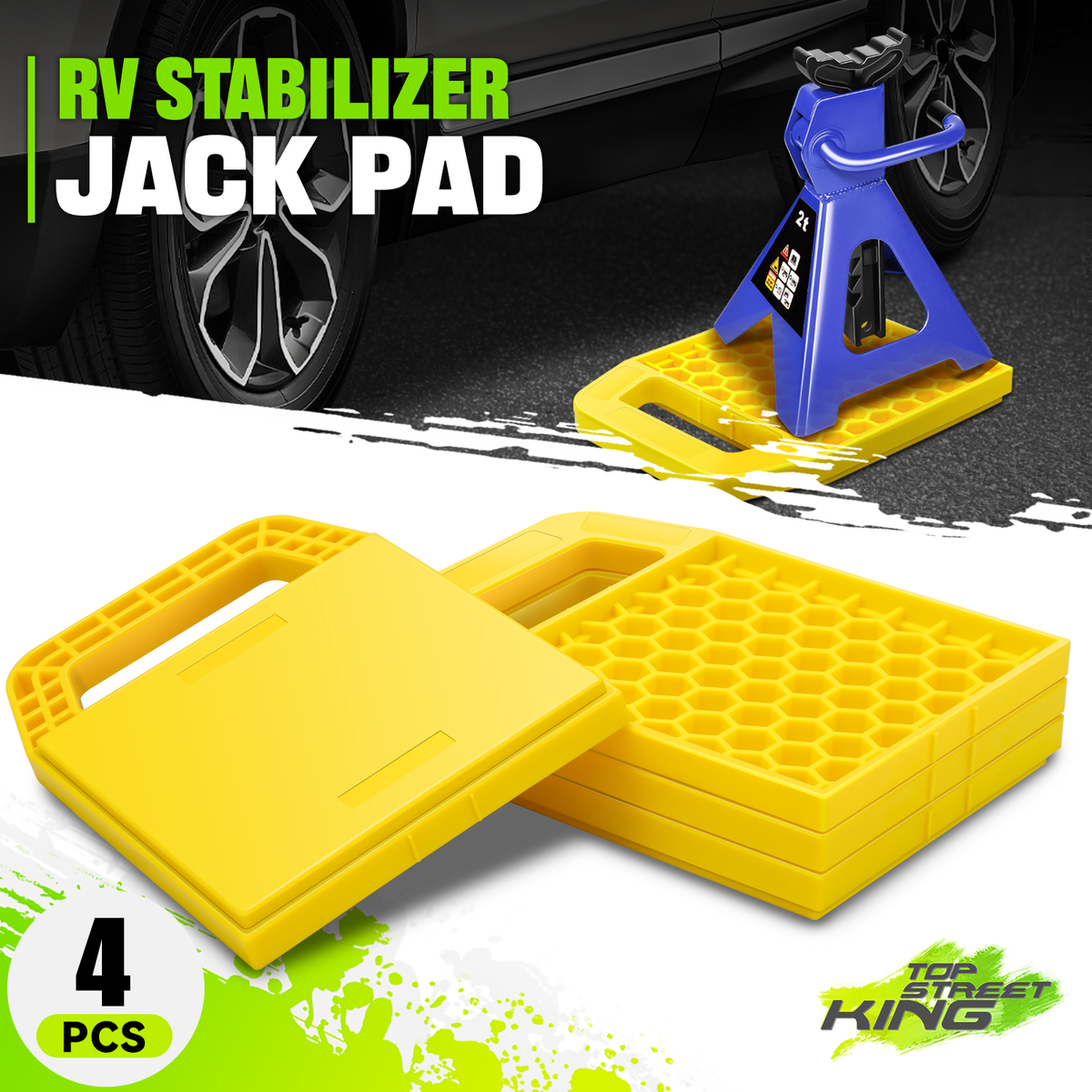 Jack Pad, Supporto per Auto Tappo di Sollevamento Piattaforma Block Jack Pad Jacking ABS Pad Adatto per Serie 7 51717039760