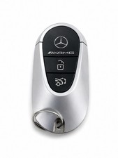 Mercedes-benz Amg-branded 3-button Key Fob Remote With Emergency Key