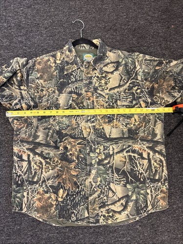 Vintage Cabelas Konifer Seclusion 3D Camo Button Up Shirt Size Large Hunting  - Bild 6 von 8