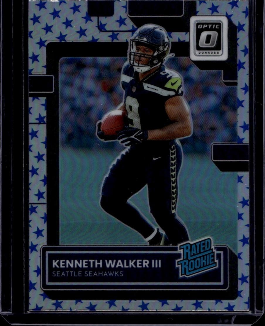 2022 Donruss Optic #218 Kenneth Walker III Stars Rated Rookie
