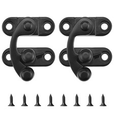 Small Hasp Latches Antique Black Clasp Latch Hook Lock for Jewelry Box Cabine