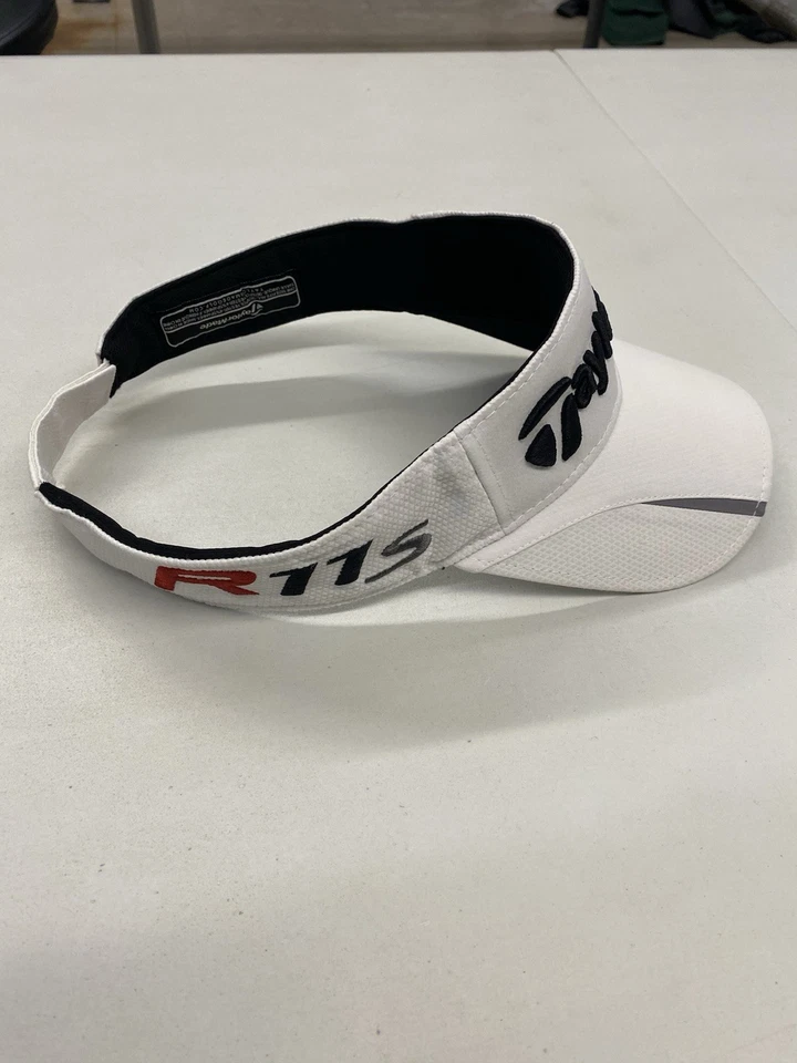 TaylorMade Penta R11 Visera Sombrero Gorra Sol Gancho Ajustable Lazo, Negro/Blanco Golf Foto 2 de 4