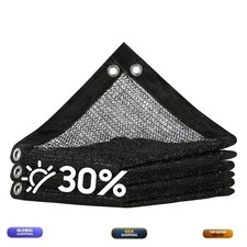 ShadeMart 30% Shade Cloth Black 20FT x 30FT Outdoor Garden Tarp Netting