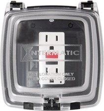 WP1030C 3-1/8 Deep Weatherproof Outlet Cover UV Stabilized Clear GFCI
