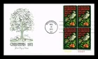 Dr Jim Stamps Christmas 1971 Plate Block First Day Cover Artmaster