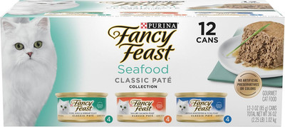 Purina  Seafood Classic Pate Collection Grain Free Wet Cat Food Variety Pack - (