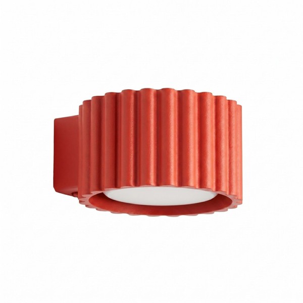Wandlampe Schlafzimmer Aluminium Rot GX53 Blendarm Flur B:10 Cm Wandleuchte BüRo-image