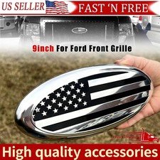 9 For Ford F150 F350 US Flag Oval Emblem Badg...