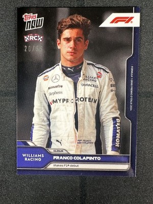 Franco Colapinto RC Debut 2024 Topps Now F1 Formula 1 #51 Black Parallel 20/99