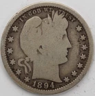 1894 S Barber Quarter