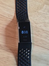 Fitbit Charge 3 Fitness Activity Tracker black Small  NO CHARGER   TESTED 