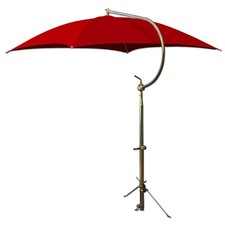 Red Deluxe Umbrella W/ Brackets-fits Many Cockshutt Tractor Models
