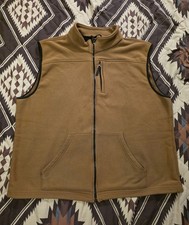 Carhartt V28 BUC Grid Vest Full Zip Fleece Lined Brown Men's Size 2XL Tall