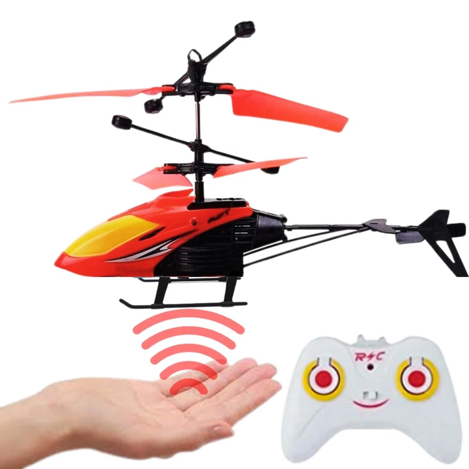 Helicóptero Con Control Remoto De Radio Y Sensor De Mano Helicóptero 2 En 1 - Imagen 1 de 4