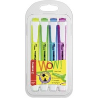 Textmarker Stabilo Swing Cool 4 Farben Gelb GrüN Blau Pink Marker 4Er Pack