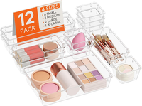 12 StüCke Schubladen Organizer Mit 4 GrößEn, Schminktisch Organizer