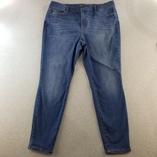 Terra  Sky Jeans Women's Sz 18W Skinny Dark Wash Normcore Cute Stylish Comfy