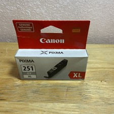 Canon CLI-251GY XL Original Gray Ink Cartridge New