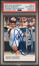 2007 Ace Authentic Straight Sets - Singles Novak Djokovic #SI-16