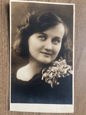 Vintage 1931 ARAD Romania Studio Portrait Young Woman GEOP WEIS Photograph