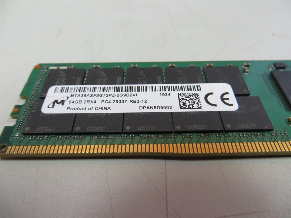 Micron MTA36ASF8G72PZ-2G9B2 64GB DDR4 PC4-2933Y ECC Server RAM AS-IS - Image 3 of 4