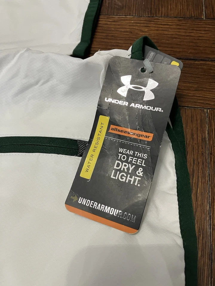 Men’s Under Armour Size 3XL Colorado State Rams White 1/4 Zip Jacket NWT - Image 2 of 4