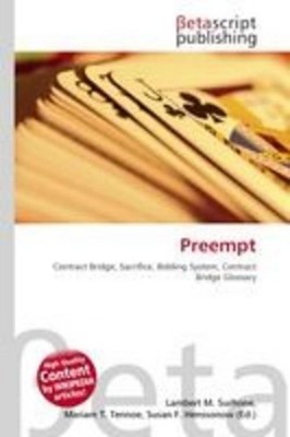 Preempt ~ Lambert M. Surhone ~  9786132989291