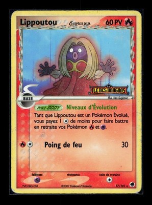 Pokemon Karte Lippoutou 17/101 Reverse Species Delta EX Dracheninsel IDD