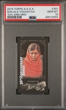 Malala Yousafzai 2015 Topps Allen & Ginter X 10th Anniversary Mini #341 PSA 10