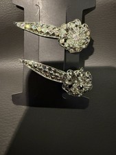 2 Beautiful Rhinestone Hair Clips