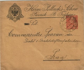 1910 Privater Umschlag " BÖHM. TRÜBAU"